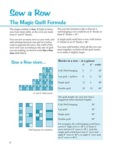 Sew a Row Quilts (Landauer) Make Your Own Quilts with the 'Sew-a-Row' Magic Formula