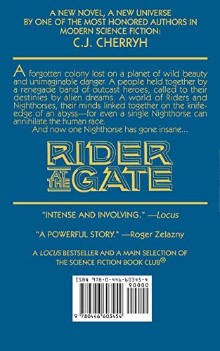 Rider at the Gate (Nighthorse, Book 1) — back cover