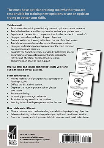 The Optician Training Manual: Simple Steps to Becoming a Great Optician