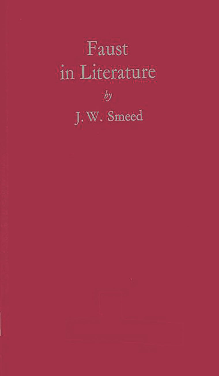 Faust in Literature (University of Durham Publications)