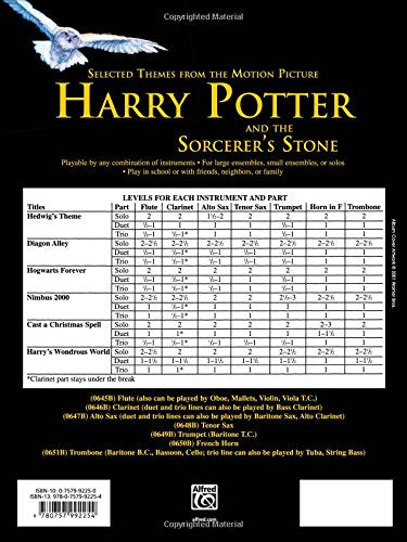 Selected Themes from the Motion Picture Harry Potter and the Sorcerer's Stone (Solo, Duet, Trio): French Horn (Instrumental Series)