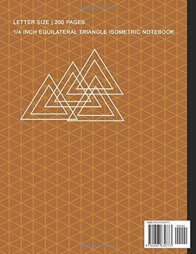 Engineering Notebook Isometric: 1/4 Inch Equilateral Triangle Isometric Notebook/Isometric Graph Paper Notebook 200 Pages Letter Size