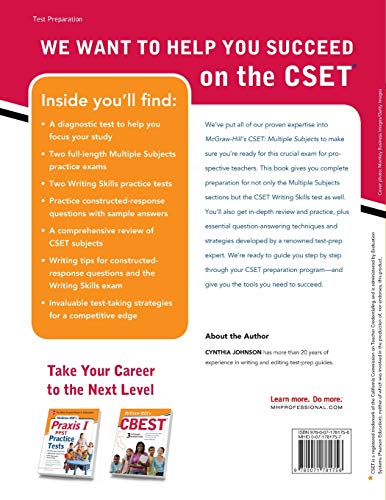 McGraw-Hill's CSET Multiple Subjects: Strategies + 3 Practice Tests