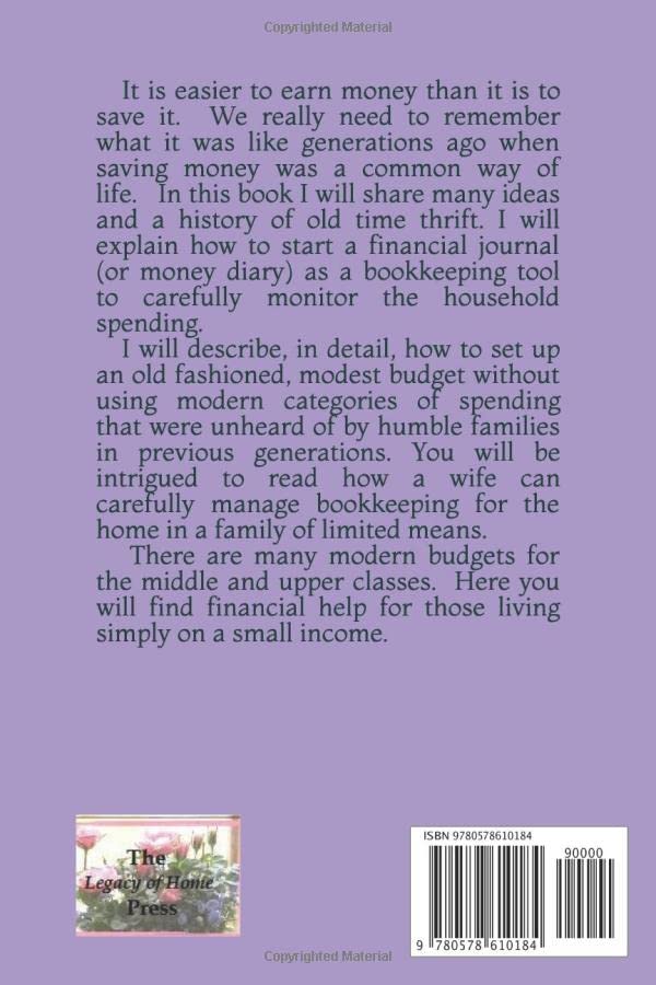 An Old Fashioned Budget: Humble Financial Management for the Christian Housewife