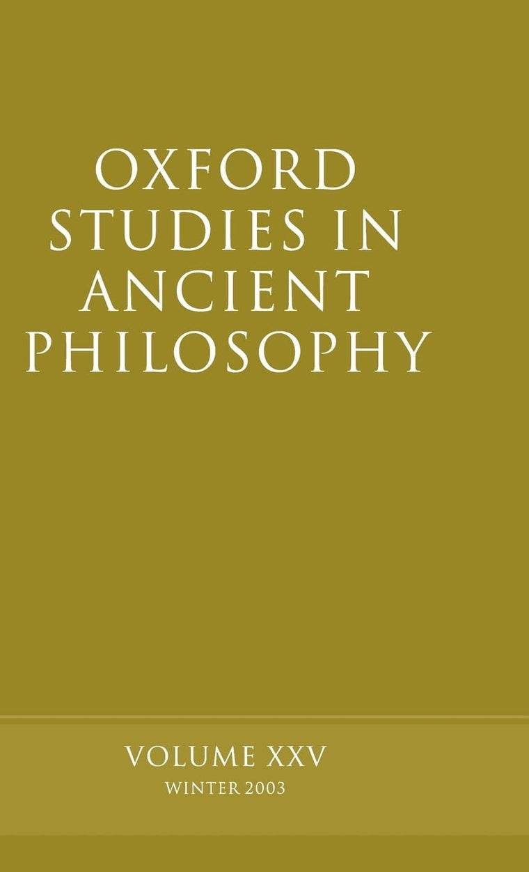 Oxford Studies in Ancient Philosophy
