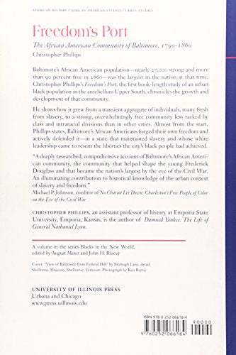 Freedom's Port: The African American Community of Baltimore, 1790-1860 (Blacks in the New World)