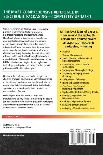 Electronic Packaging and Interconnection Handbook 4/E