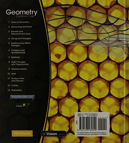 Geometry: Common Core Grade 10 by Pearson Education, Inc.