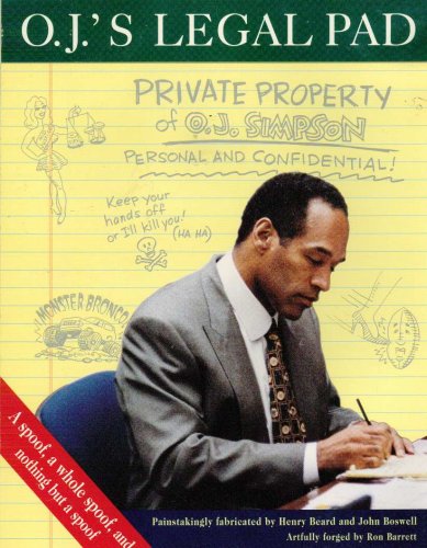 O.J.'s Legal Pad:: What Is Really Going On in O.J. Simpson's Mind?