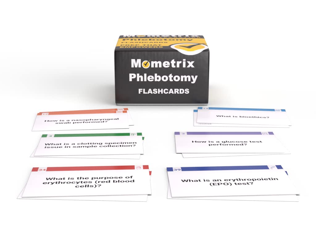 Phlebotomy Study Cards 2026-2027: Phlebotomy Exam Review and Training with Practice Test Questions [Full Color Cards]