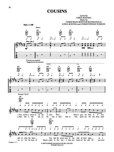 Vampire Weekend -- Contra: Guitar TAB