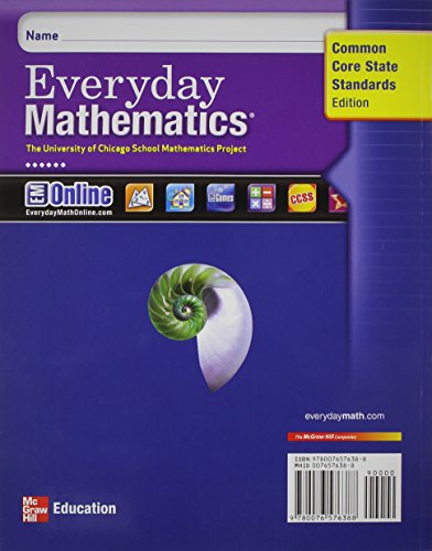 Everyday Math: Student Journal 1, Vol. 1 — back cover