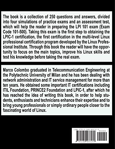 LPIC-1 101-500 Practice Exams - 250 Questions and Answers to test your knowledge