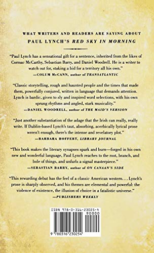 Red Sky in Morning: A Novel by Paul Lynch