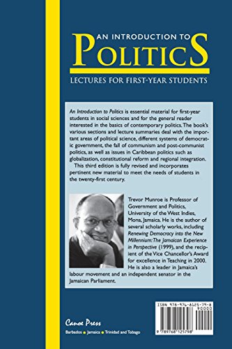Introduction To Politics: Lectures For First Year Students Third Edition