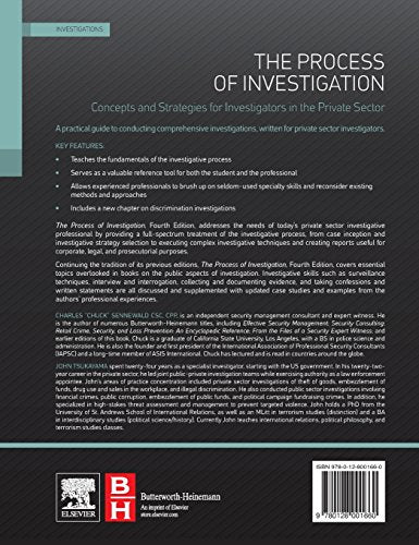 The Process of Investigation: Concepts and Strategies for Investigators in the Private Sector
