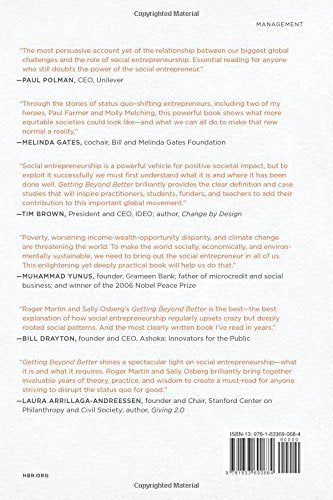 Getting Beyond Better: How Social Entrepreneurship Works