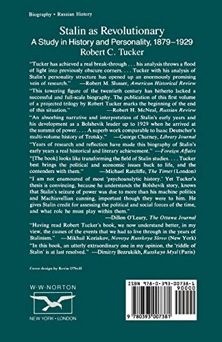 Stalin As Revolutionary, 1879-1929: A Study in History and Personality