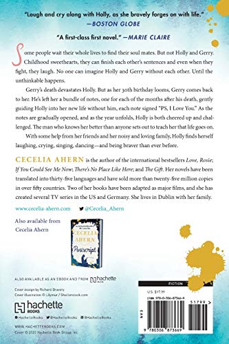 PS, I Love You: A Novel — back cover
