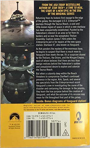 Harbinger (Star Trek Vanguard) — back cover
