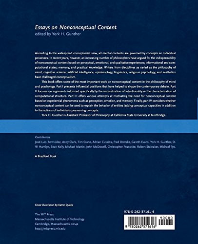 Essays on Nonconceptual Content — back cover