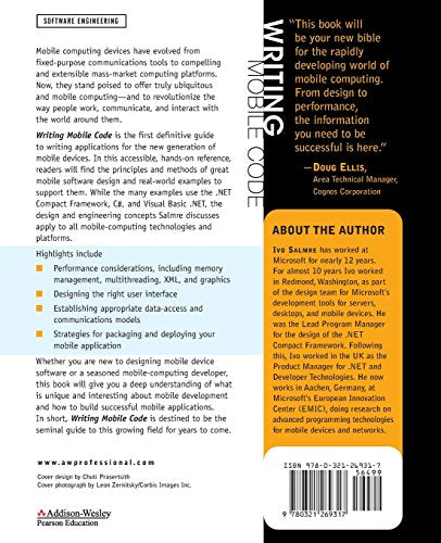 Writing Mobile Code: Essential Software Engineering for Building Mobile Applications: Essential Software Engineering for Building Mobile Applications — back cover