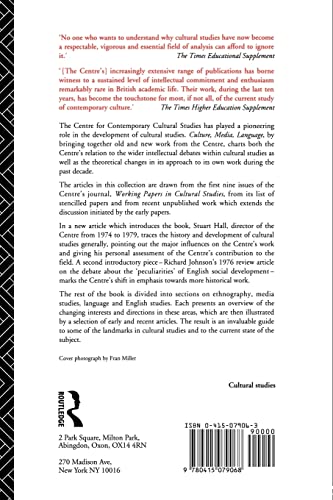 Culture, Media, Language: Working Papers in Cultural Studies
