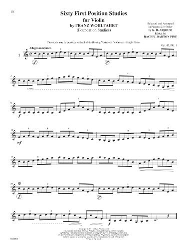 Foundation Studies for the Violin, Book 1 (w/DVD)