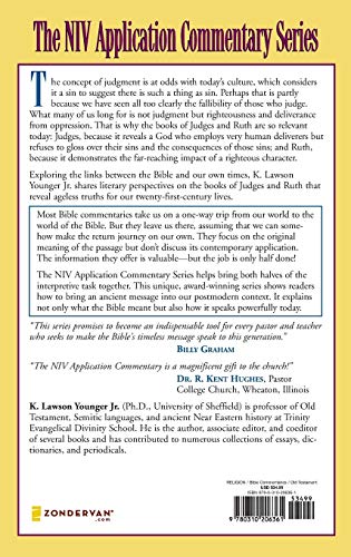 Judges, Ruth (The NIV Application Commentary) — back cover