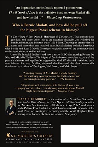 The Wizard of Lies: Bernie Madoff and the Death of Trust — back cover