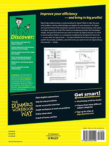 Six Sigma Workbook For Dummies