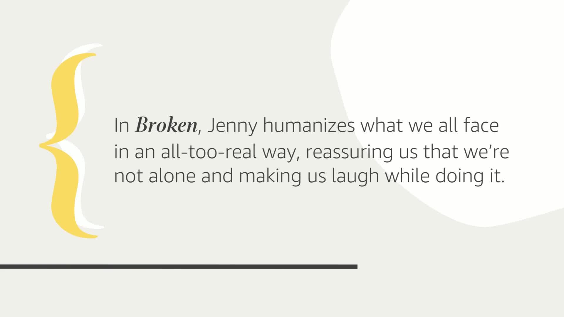 Broken (in the best possible way)