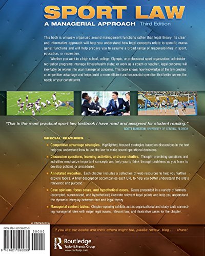 Sport Law: A Managerial Approach