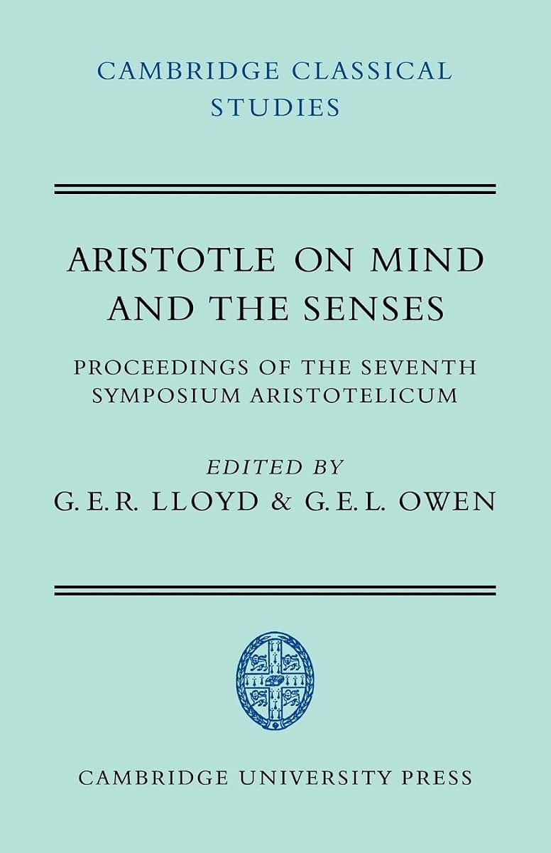 Aristotle on Mind Senses (Cambridge Classical Studies)