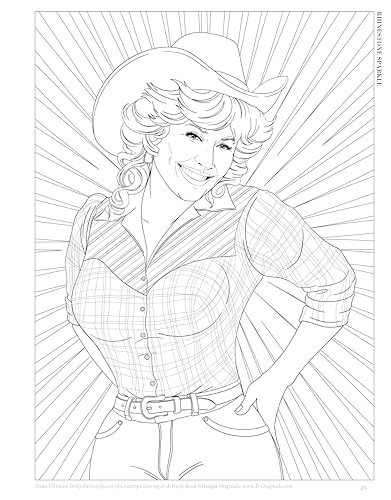 The Ultimate Dolly Parton Queen of Country Coloring Book: 30+ Coloring Pages, Activity Pages, Photo Gallery & Fun Facts (Design Originals) Games, Trivia, and Photos from Concerts and the Red Carpet