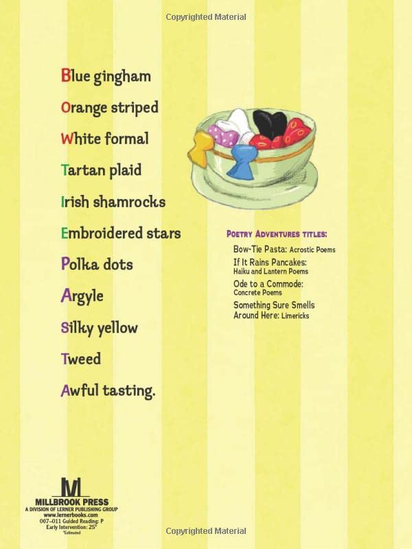 Bow-Tie Pasta: Acrostic Poems (Poetry Adventures)
