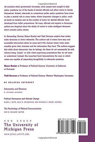 Demanding Choices: Opinion, Voting, and Direct Democracy