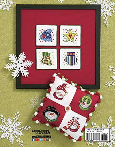Leisure Arts XStitch Holiday OrnmntsGalorBk