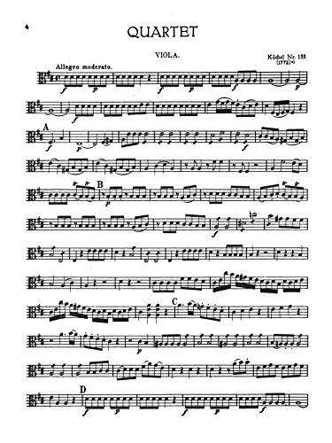 Sixteen Easy String Quartets, K. 155, 156, 157, 158, 159, 160, 168, 169, 170, 171,172, 173, 285, 298, 370, 546: Part(s) (Kalmus Edition)