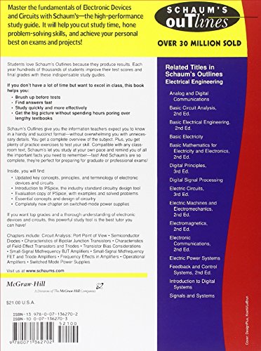 Schaum's Outline of Electronic Devices and Circuits, Second Edition