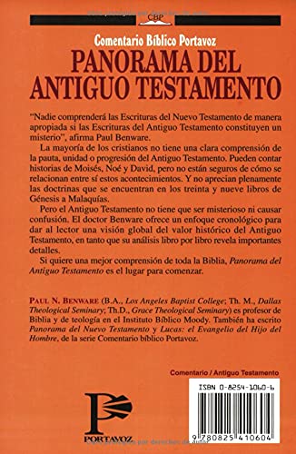 Panorama del Antiguo Testamento (Comentario Biblico Portavoz) (Spanish Edition)