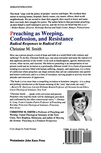 Preaching As Weeping, Confession, and Resistance by Smith, C