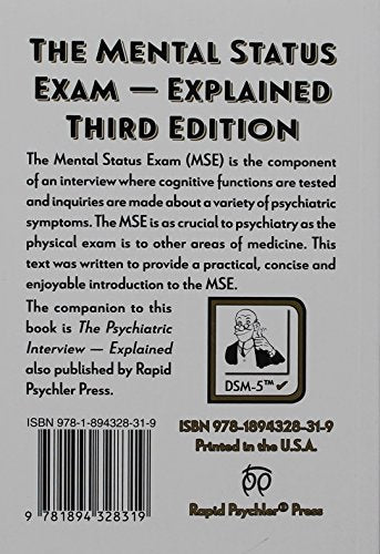The Mental Status Exam Explained by Robinson, David J.
