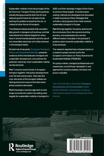 European Transport Policy and Sustainable Mobility (Transport, Development and Sustainability Series)