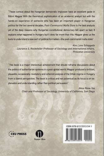 Post-Communist Mafia State: The Case of Hungary — back cover