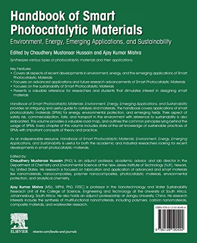 Handbook of Smart Photocatalytic Materials: Environment, Energy, Emerging Applications and Sustainability