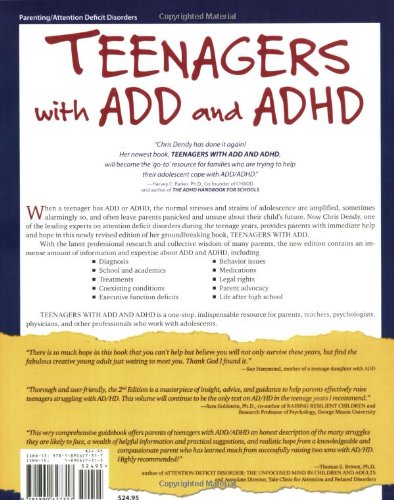 Teenagers with ADD and ADHD: A Guide for Parents and Professionals