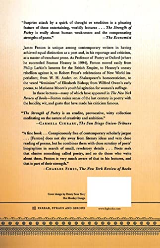 The Strength of Poetry: Oxford Lectures