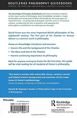 Routledge Philosophy Guidebook to Hume on Knowledge (Routledge Philosophy Guidebooks)