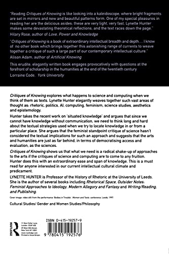 Critiques of Knowing: Situated Textualities in Science, Computing and The Arts